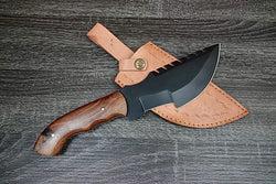 Custom Handmade J2 Steel Hunting Knife, Tracker Camping Knife- w/Sheath- UN-7397