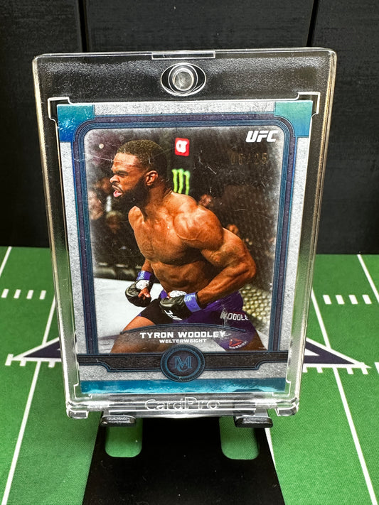 2019 Topps Museum Collection UFC Gold #9 Tyron Woodley /25 Welterweight