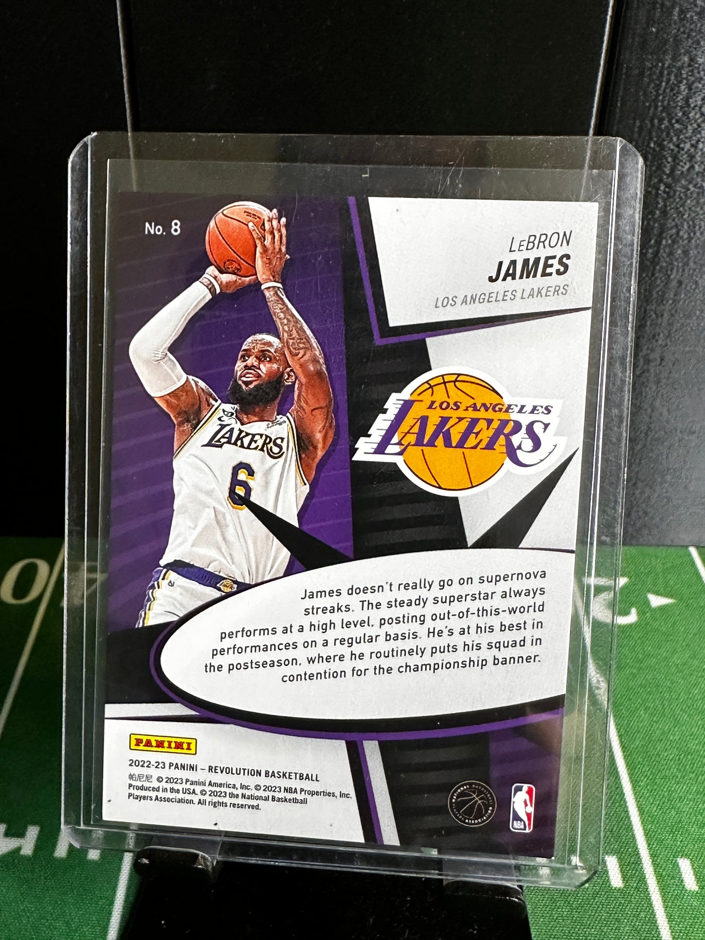 2022-23 Panini NBA Revolution LeBron James Supernova #8 Los Angeles Lakers