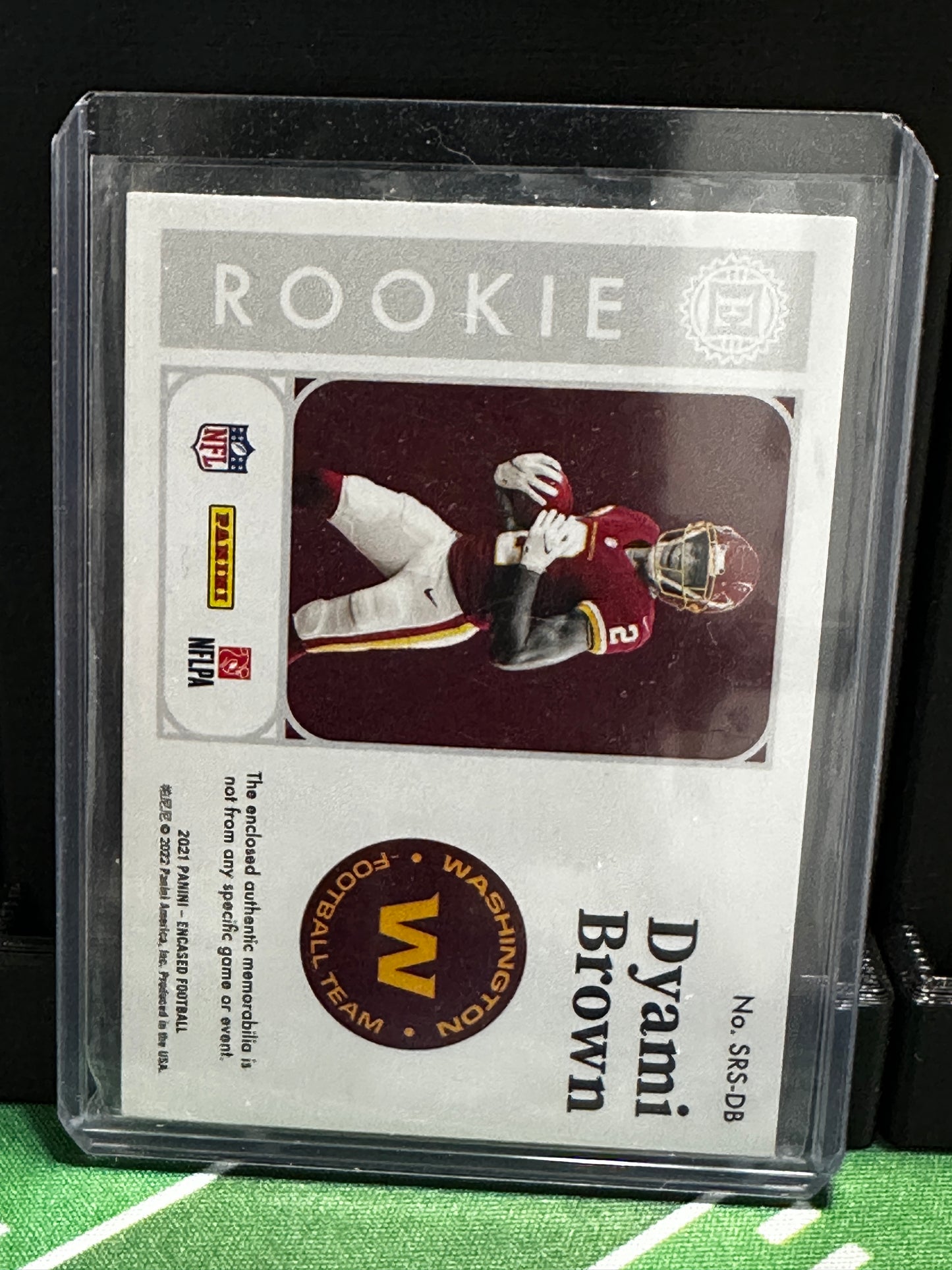 2021 Panini Encased Substantial Swatches /35 Dyami Brown #SRS-DB Rookie RC