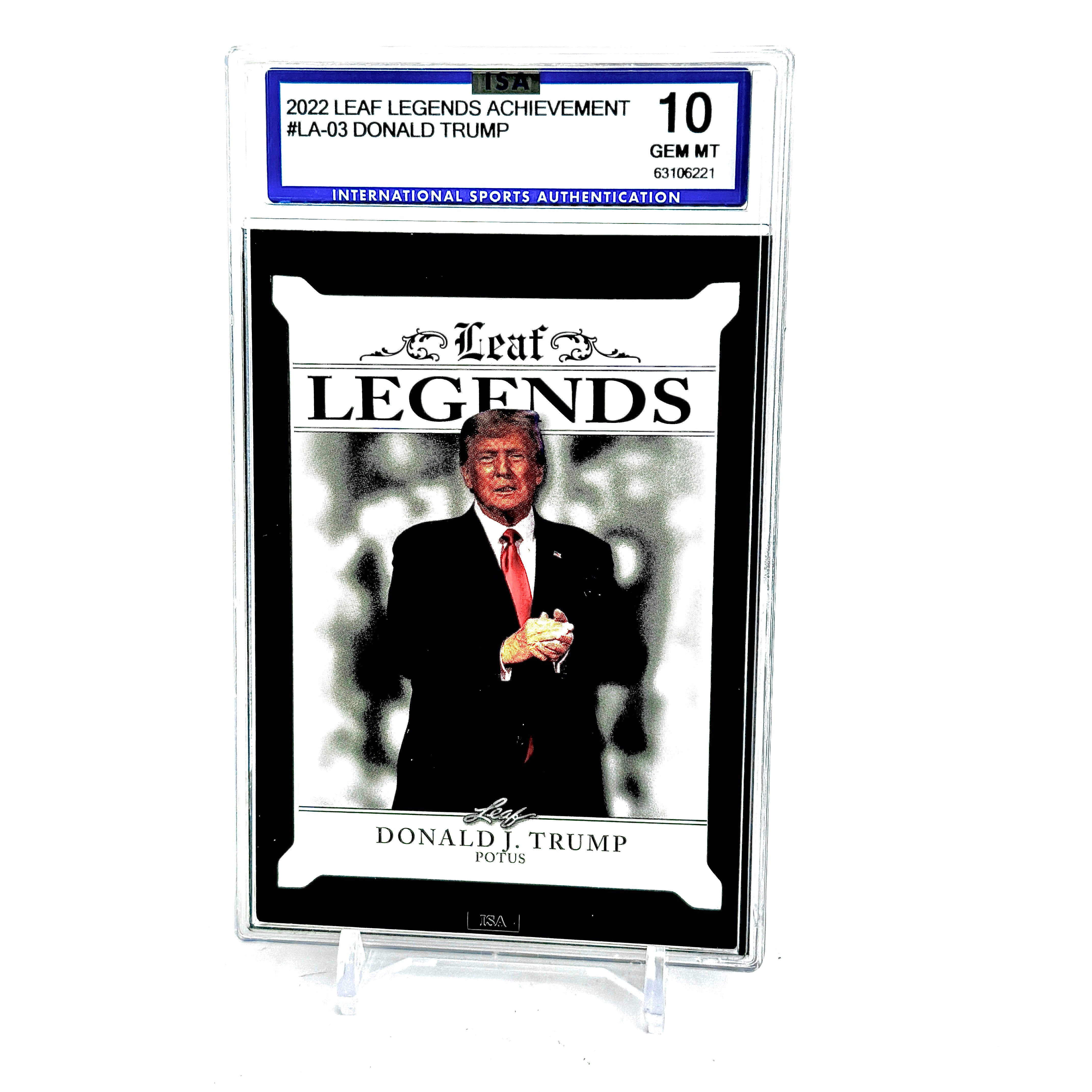 2022 Leaf legends Donald Trump #LA-03 ISA10