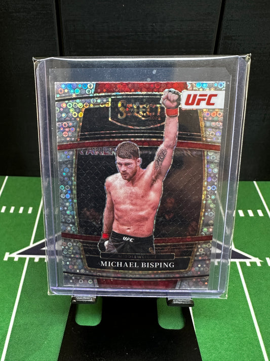 MICHAEL BISPING 2022 Panini UFC Select Silver H2 Disco Prizm SP CONCOURSE