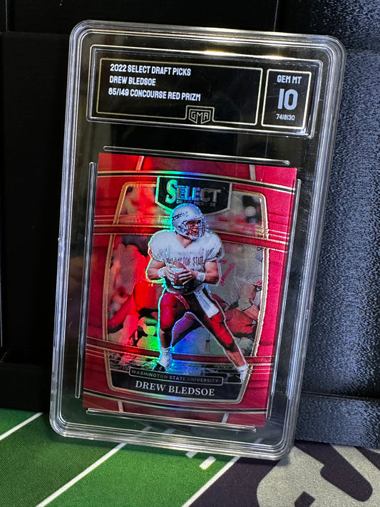 2022 select draft picks drew bledsoe concourse red prizm /149 GMA10