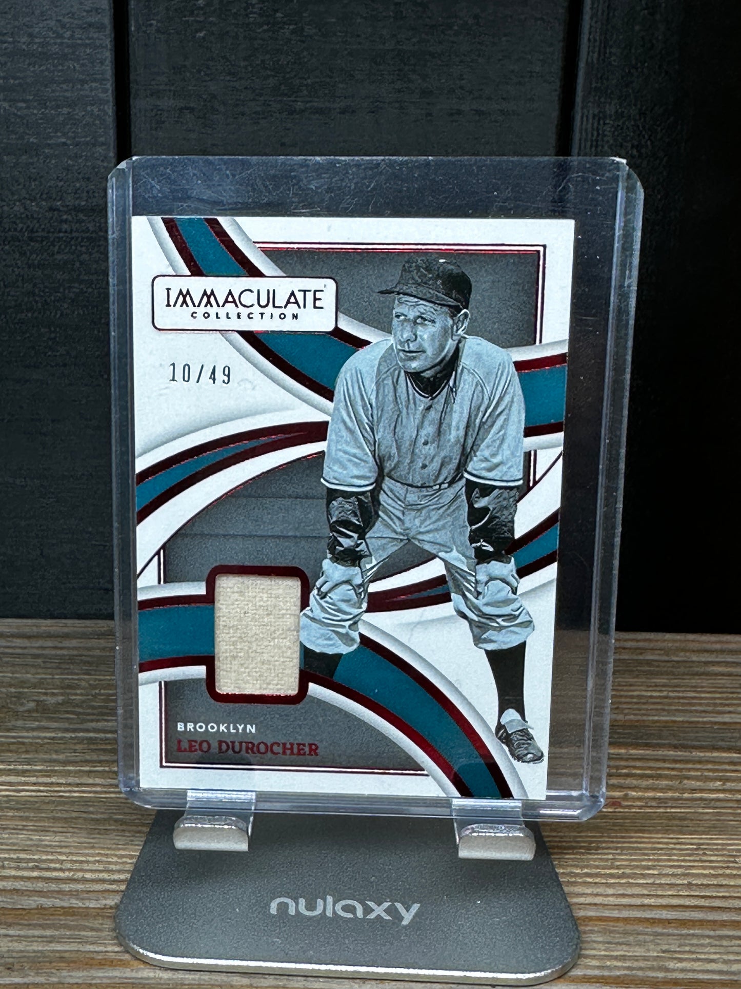 2022 Immaculate Leo Durocher Red Patch Game Used /49 Brooklyn Dodgers  MM