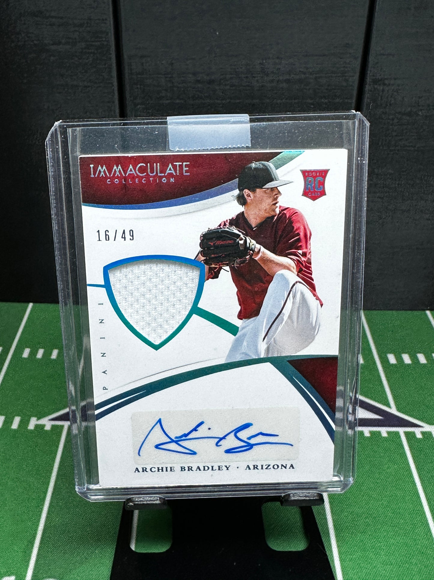 2015 Panini Immaculate Material Autos Blue /49 Archie Bradley Rookie Auto RC