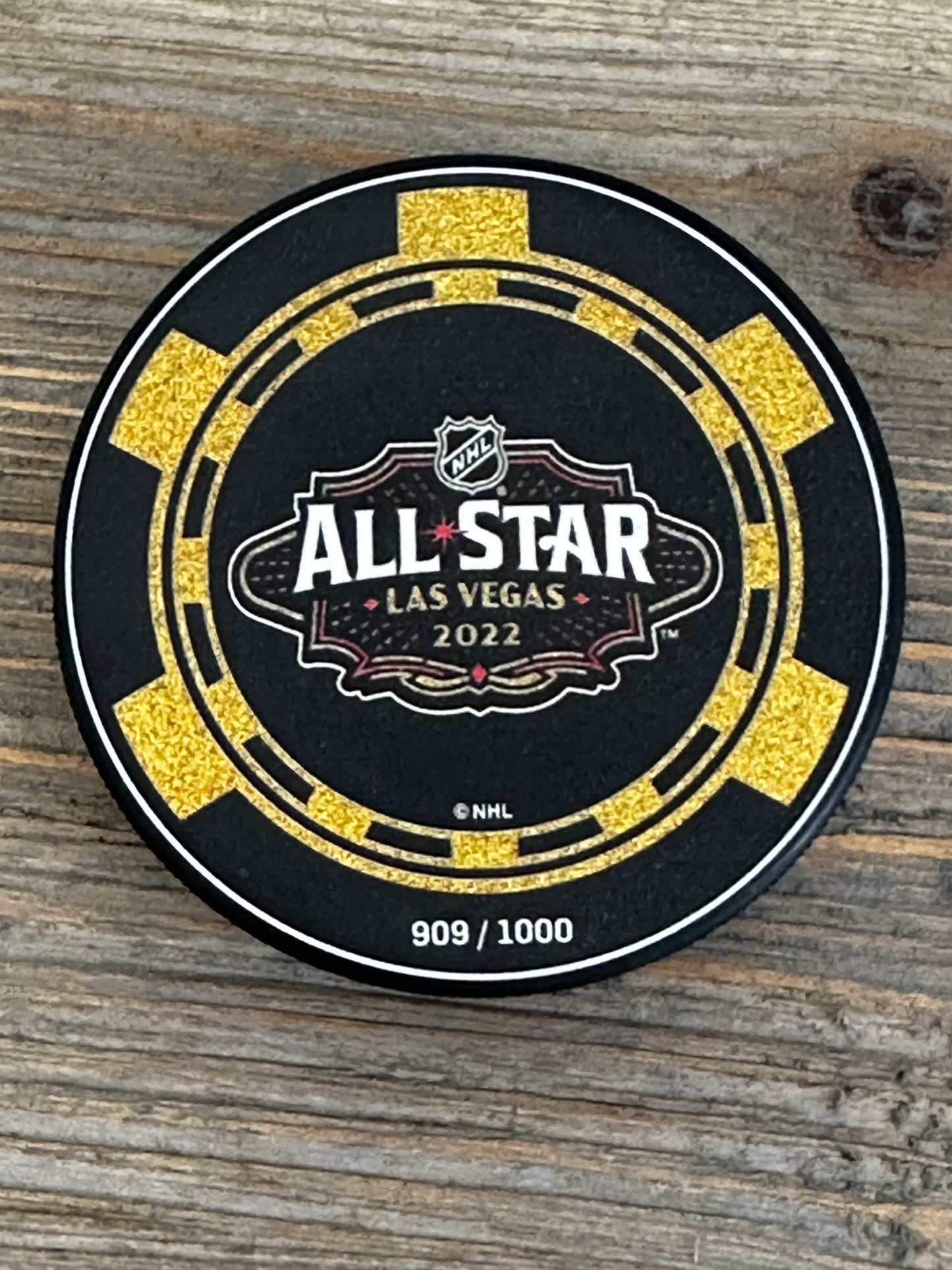 NHL hockey puck 2022 Las Vegas All Star game /1000