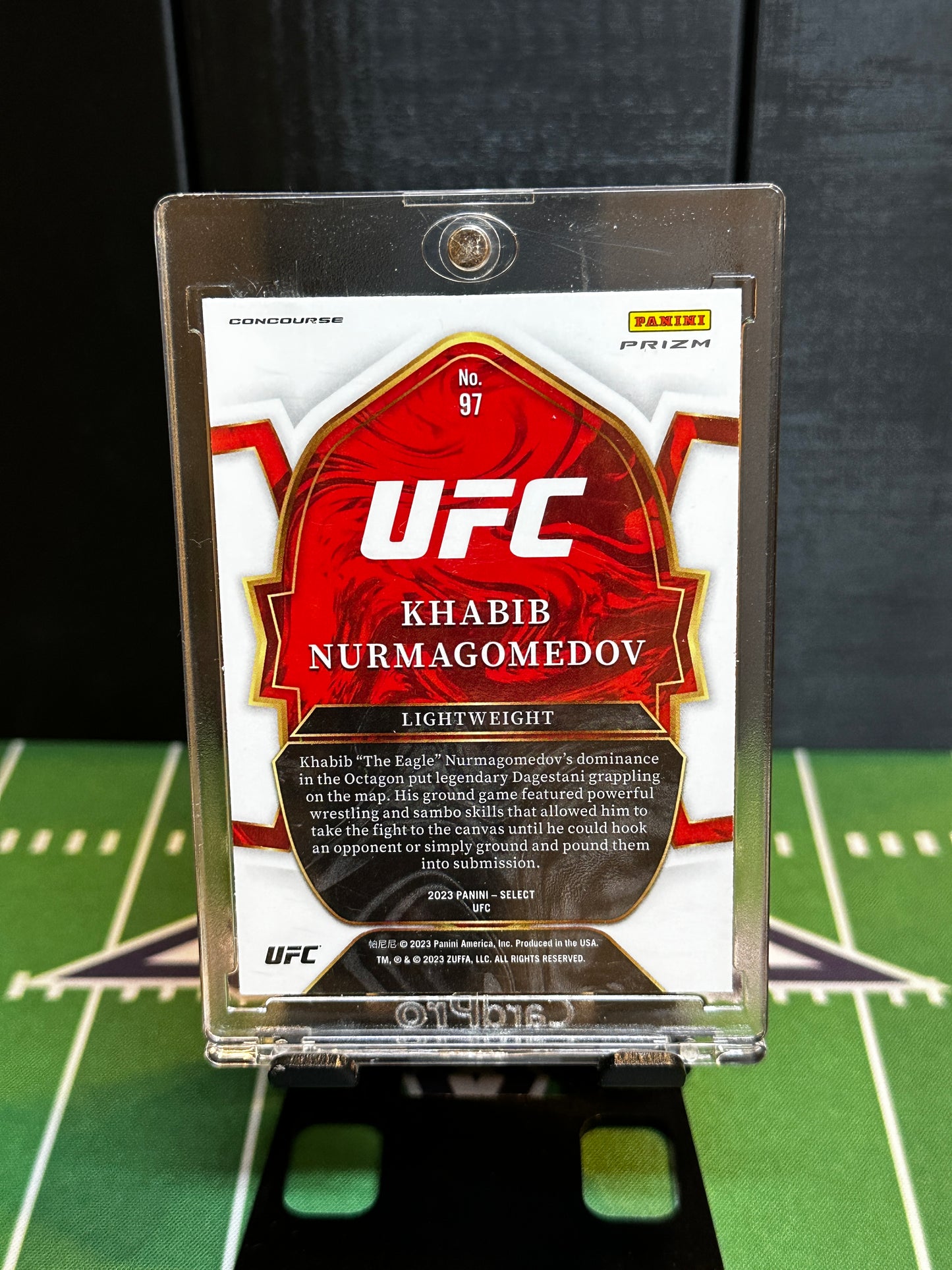 2023 Select UFC Khabib Nurmagomedov Concourse #97 Orange Flash Prizm