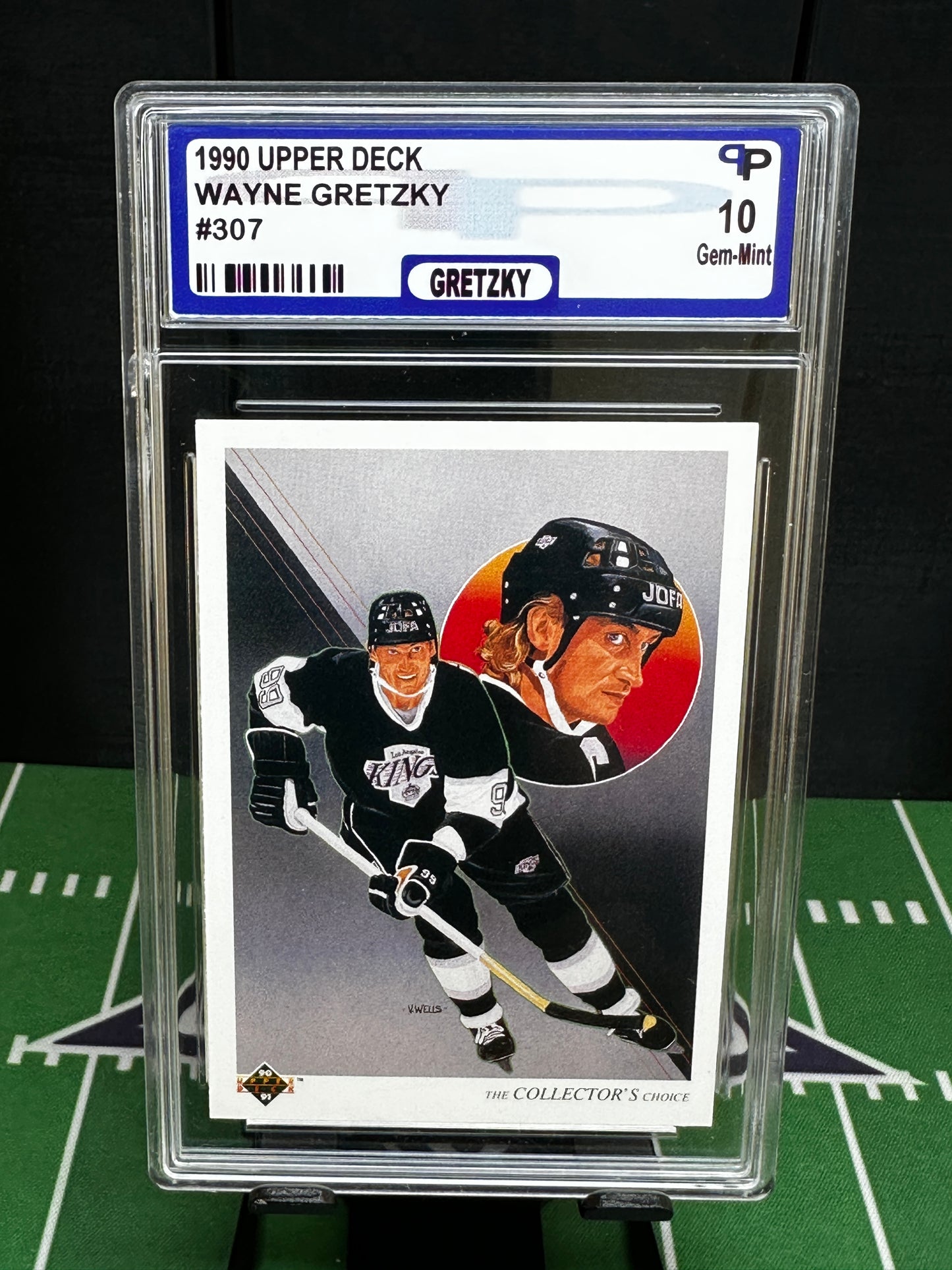 1990-91 Upper Deck Hockey - #307 Wayne Gretzky Checklist PPG10 Gem Mint