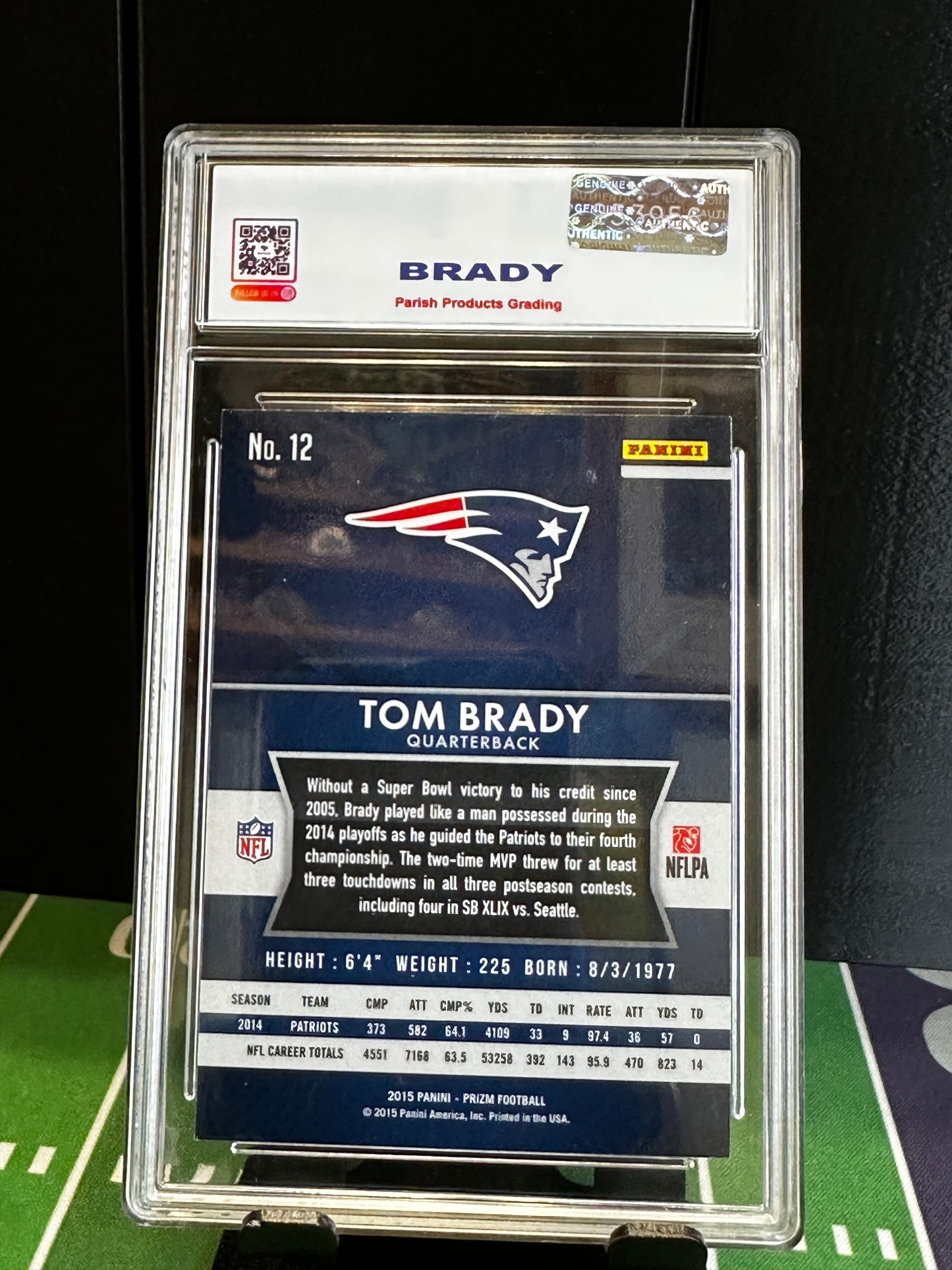 2015 Panini Prizm #12 Tom Brady