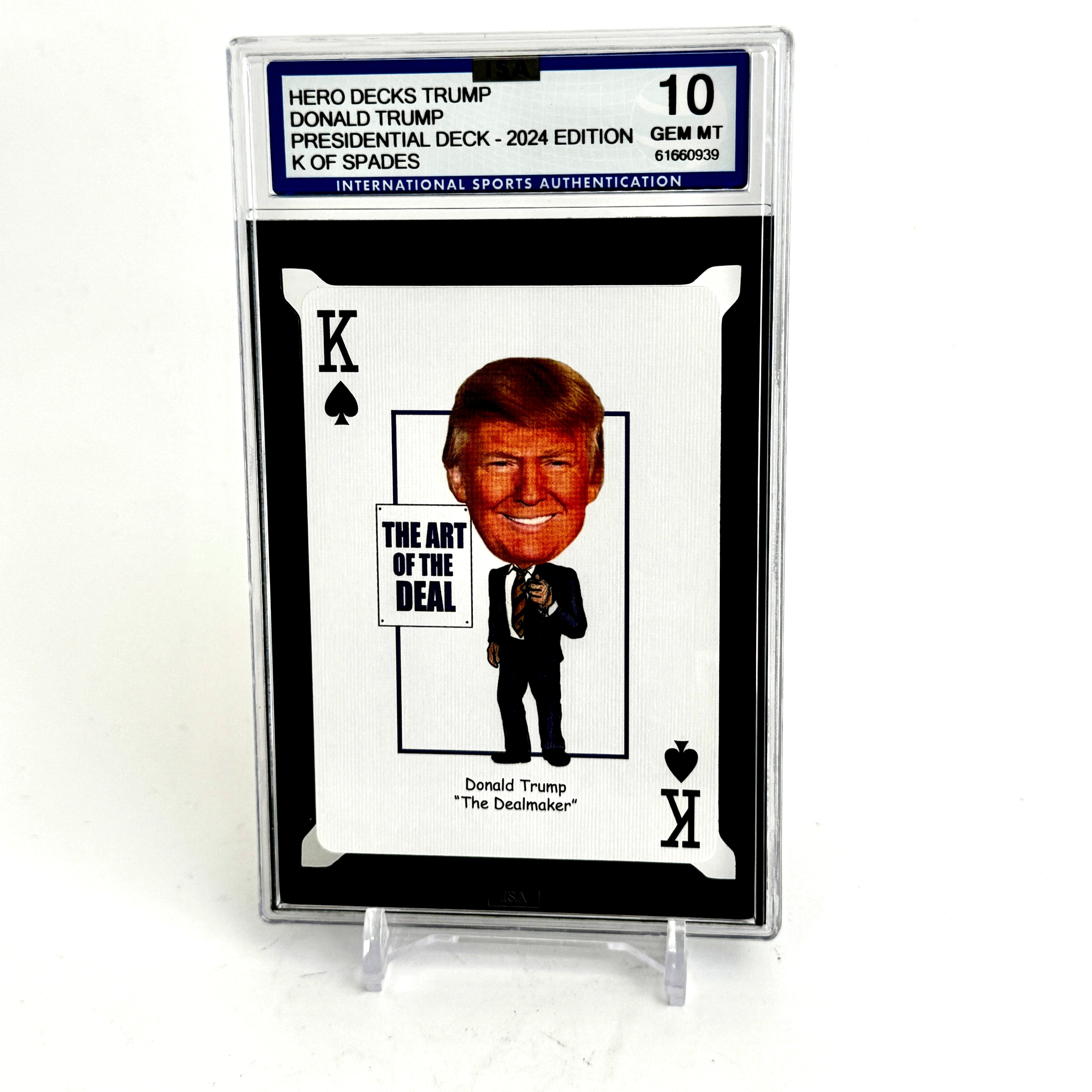 2024 Hero Decks Donald Trump King of Spades ISA 10