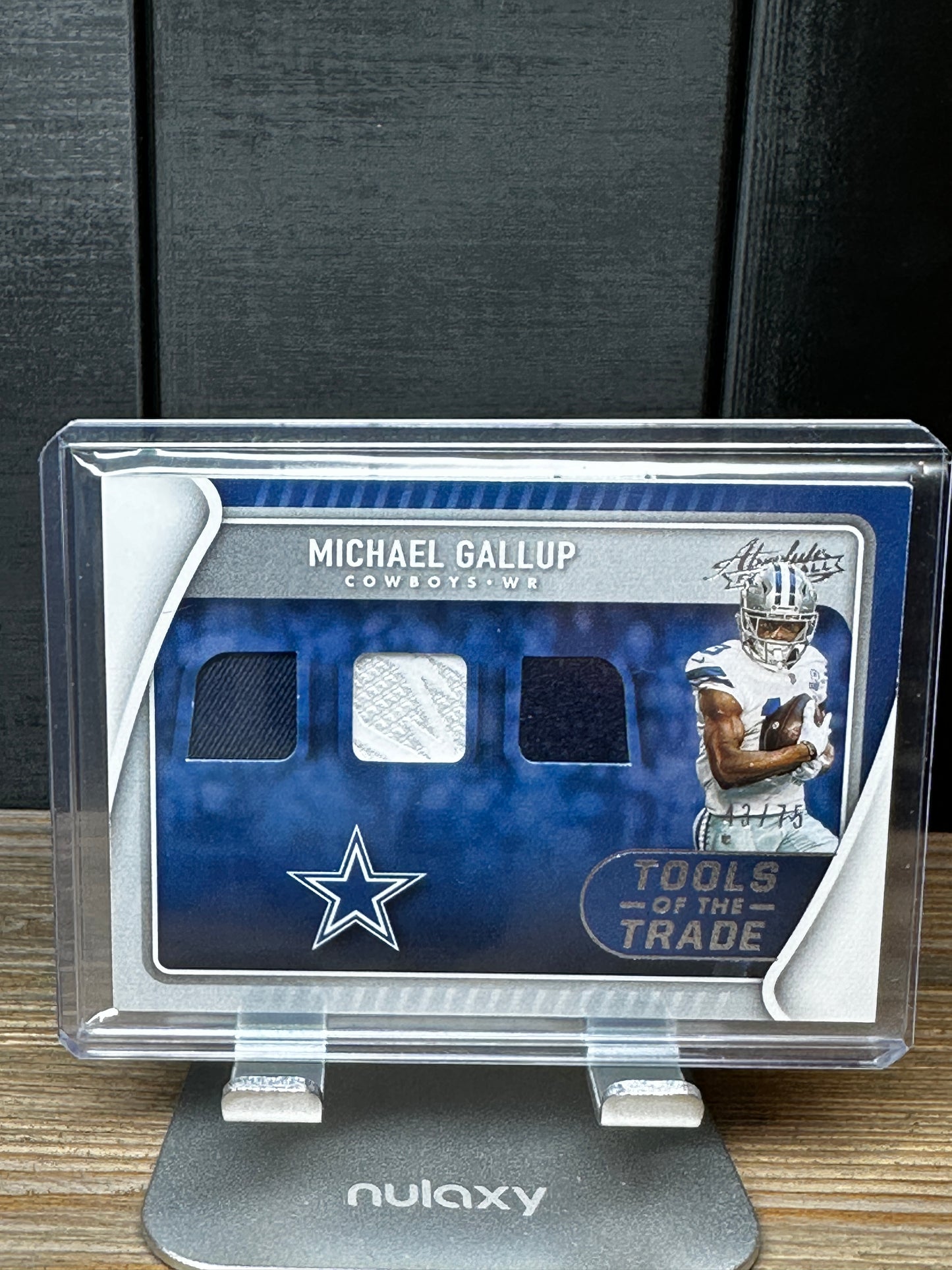 2021 Panini Absolute!! Michael Gallup!! Tools of the Trade!! 3-patch /75!!