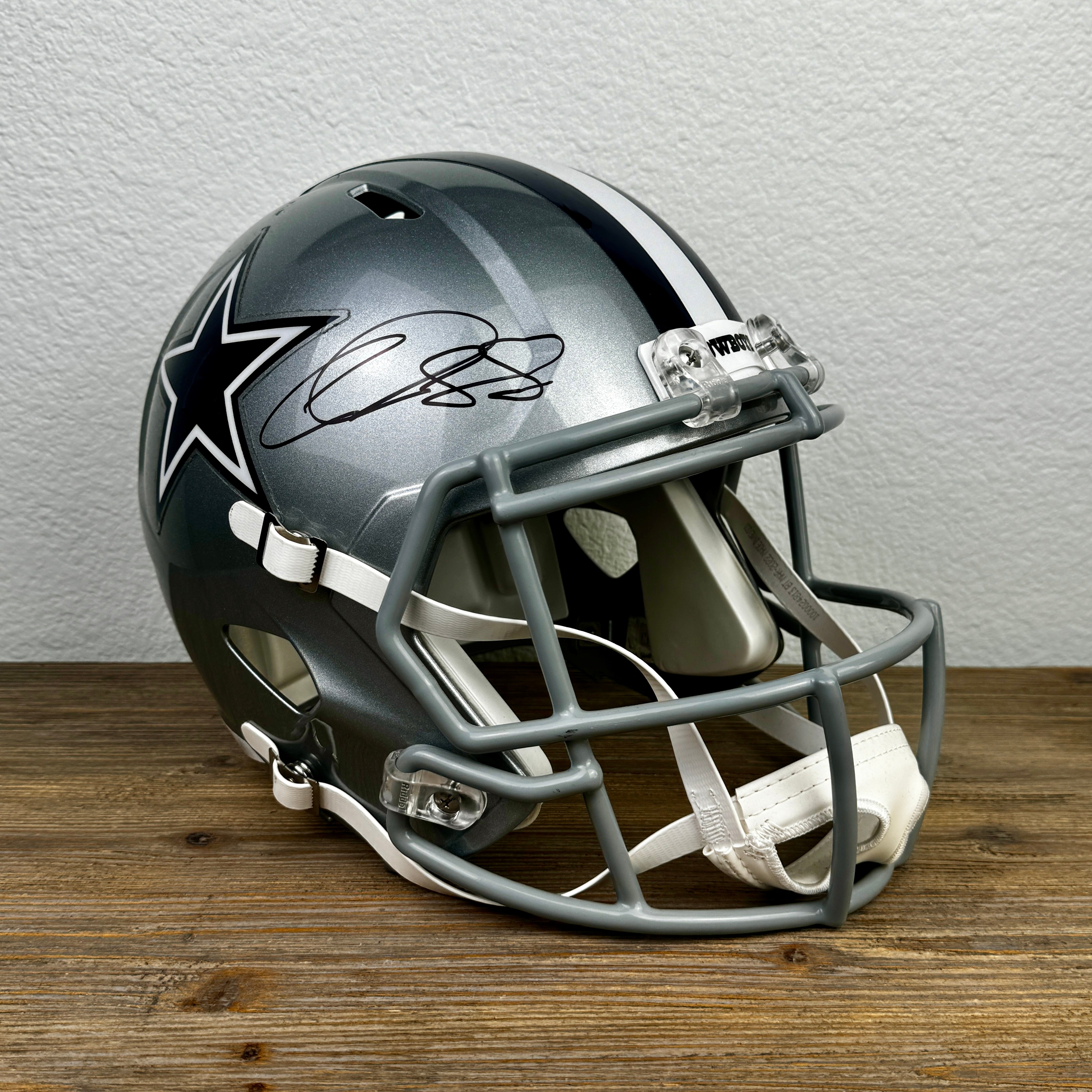 Ceedee Lamb signed Full-size Cowboys replica helmet Fanatics