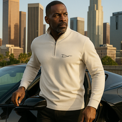 DW 1/4 Zip Performance Pullover (Bone Color