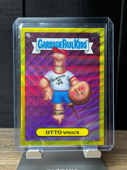 2023 Garbage Pail Kids Chrome Series 6 refractor Yellow Wave #213a Otto Whack.