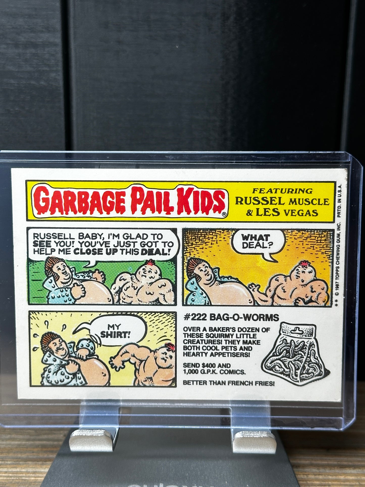 1987 Topps Garbage Pail Kids Series 8 Smoky Joe