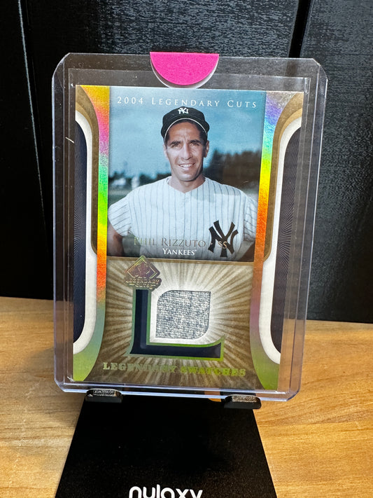 2004 SP Legendary Cuts Legendary Swatches #LSW-RI Phil Rizzuto (NY Yankees)
