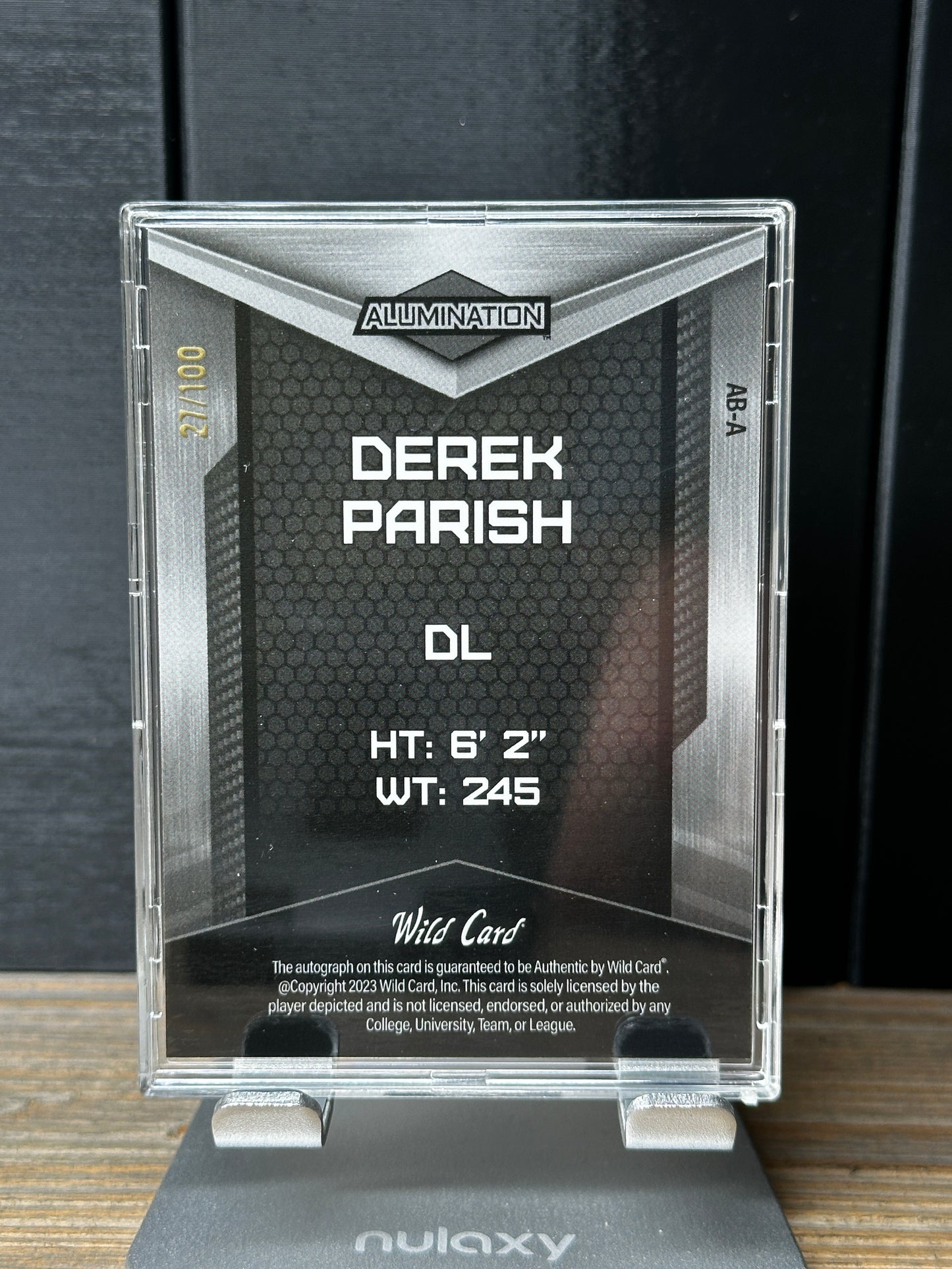 Derek Parrish Wild Card Alumination /100