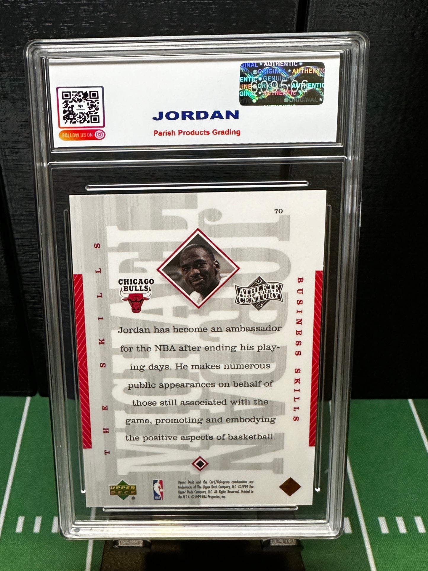 1999-00 Michael Jordan Upper Deck Athlete of the Century #70 PPG 10