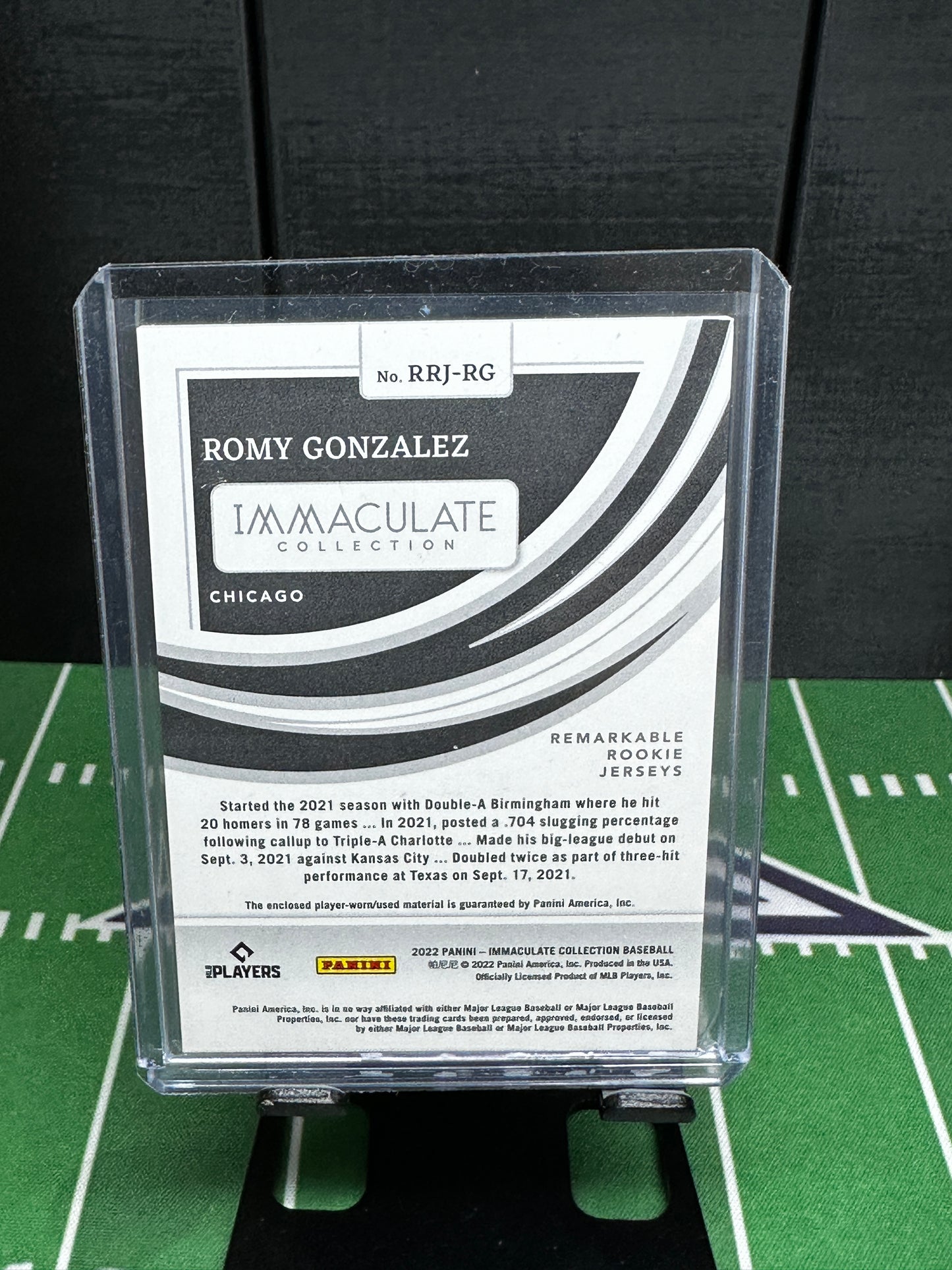 ROMY GONZALEZ 2022 Immaculate Remarkable Rookie Jersey Patch /49 RC