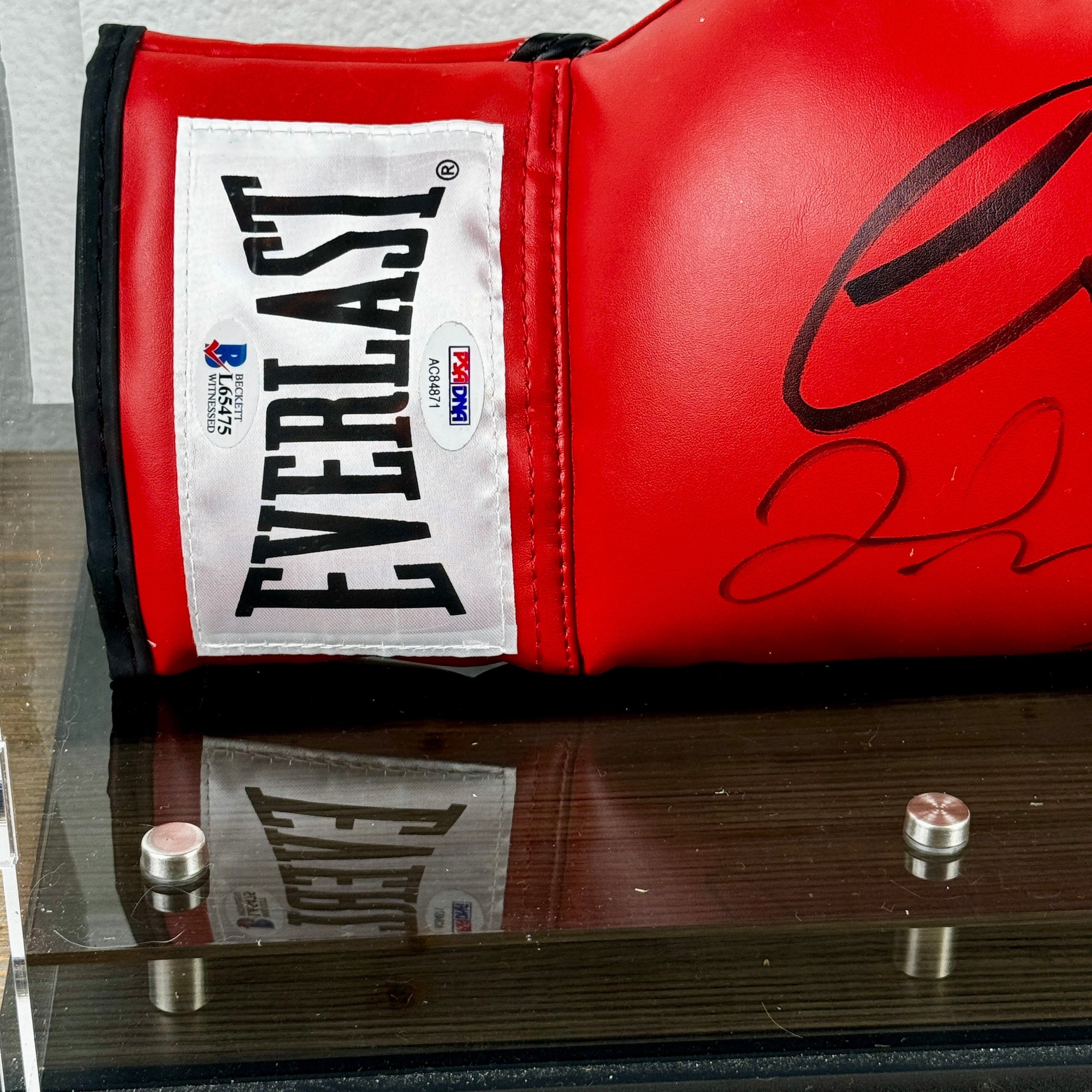 Connor McGregor- Floyd Mayweather Jr. Dual Signed Everlast Boxing Glove Dual Authenticated