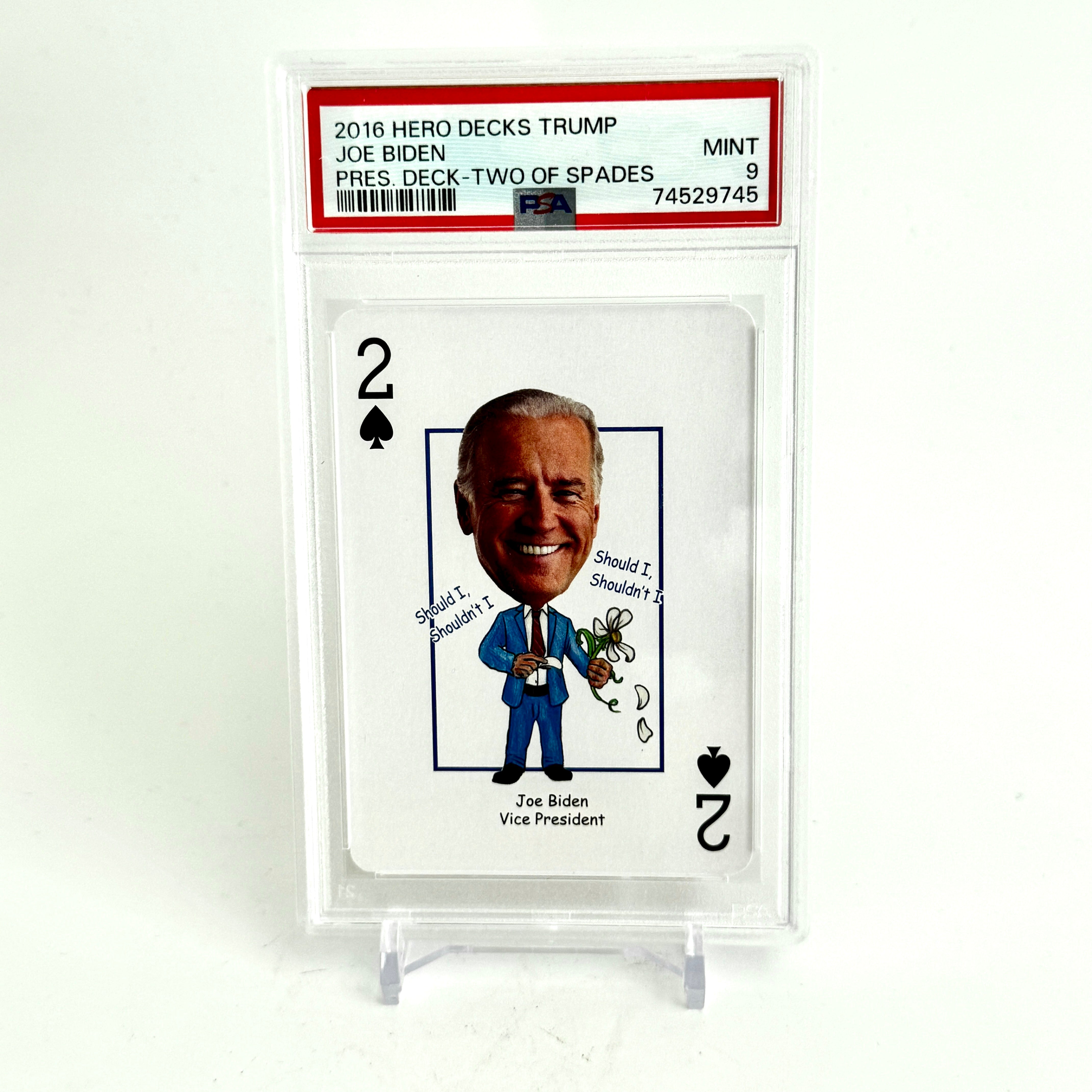 2016 Hero Decks Trump Joe Biden VP card PSA10