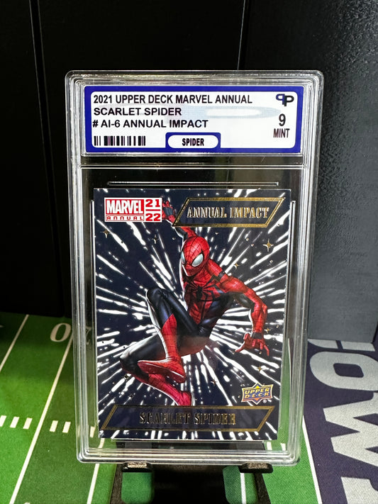 2021-22 Upper Deck Marvel Annual Annual Impact #AI-6 Scarlet Spider PPG9