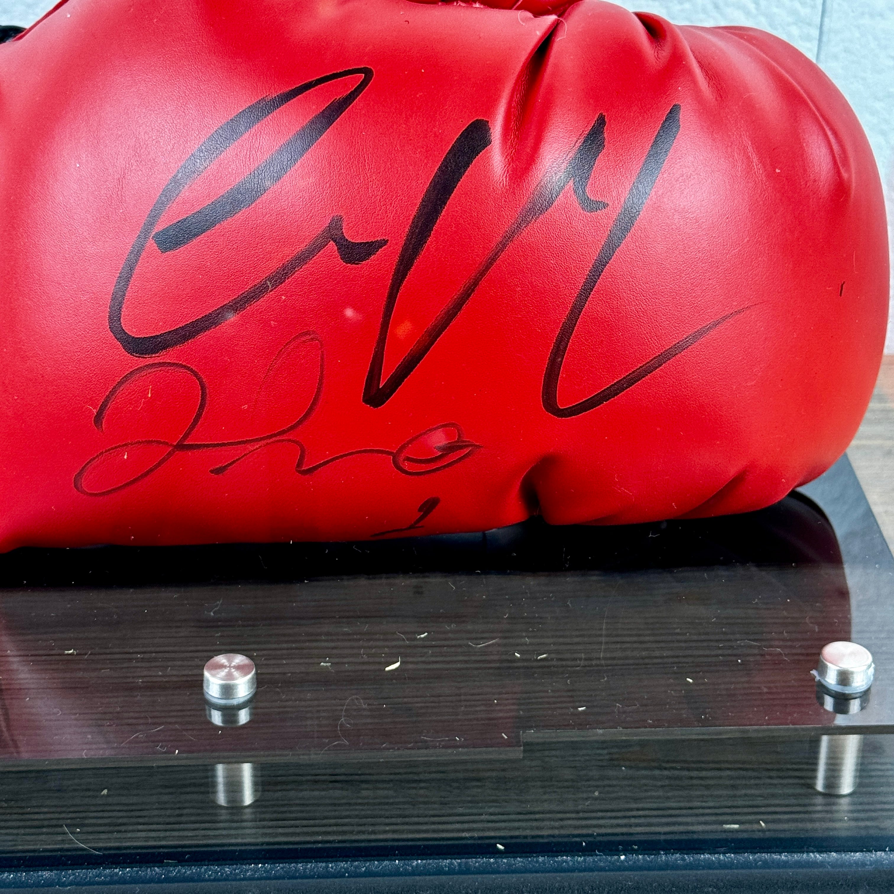 Connor McGregor- Floyd Mayweather Jr. Dual Signed Everlast Boxing Glove Dual Authenticated