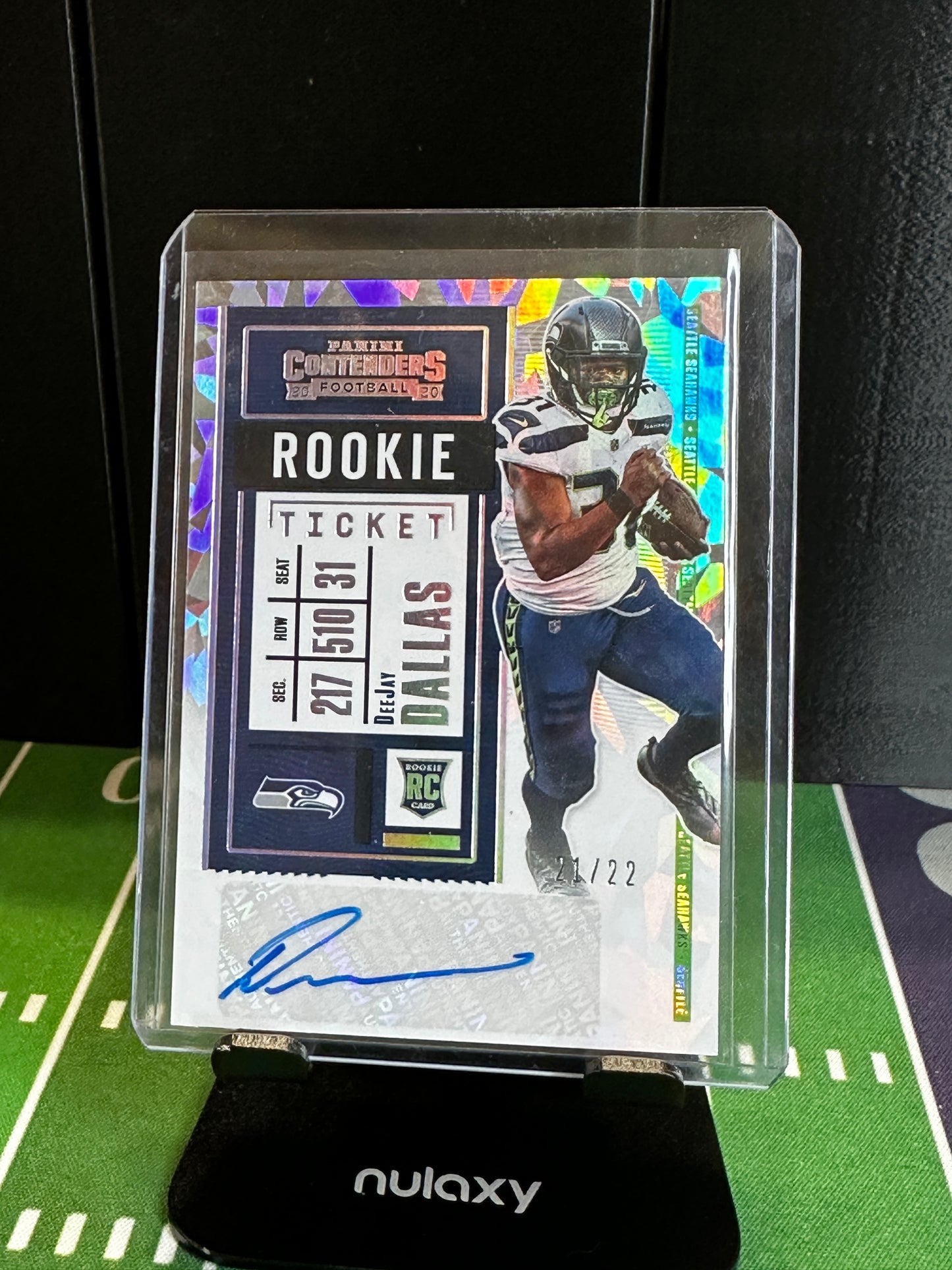 2020 Contenders DEEJAY DALLAS RC cracked ice auto /22