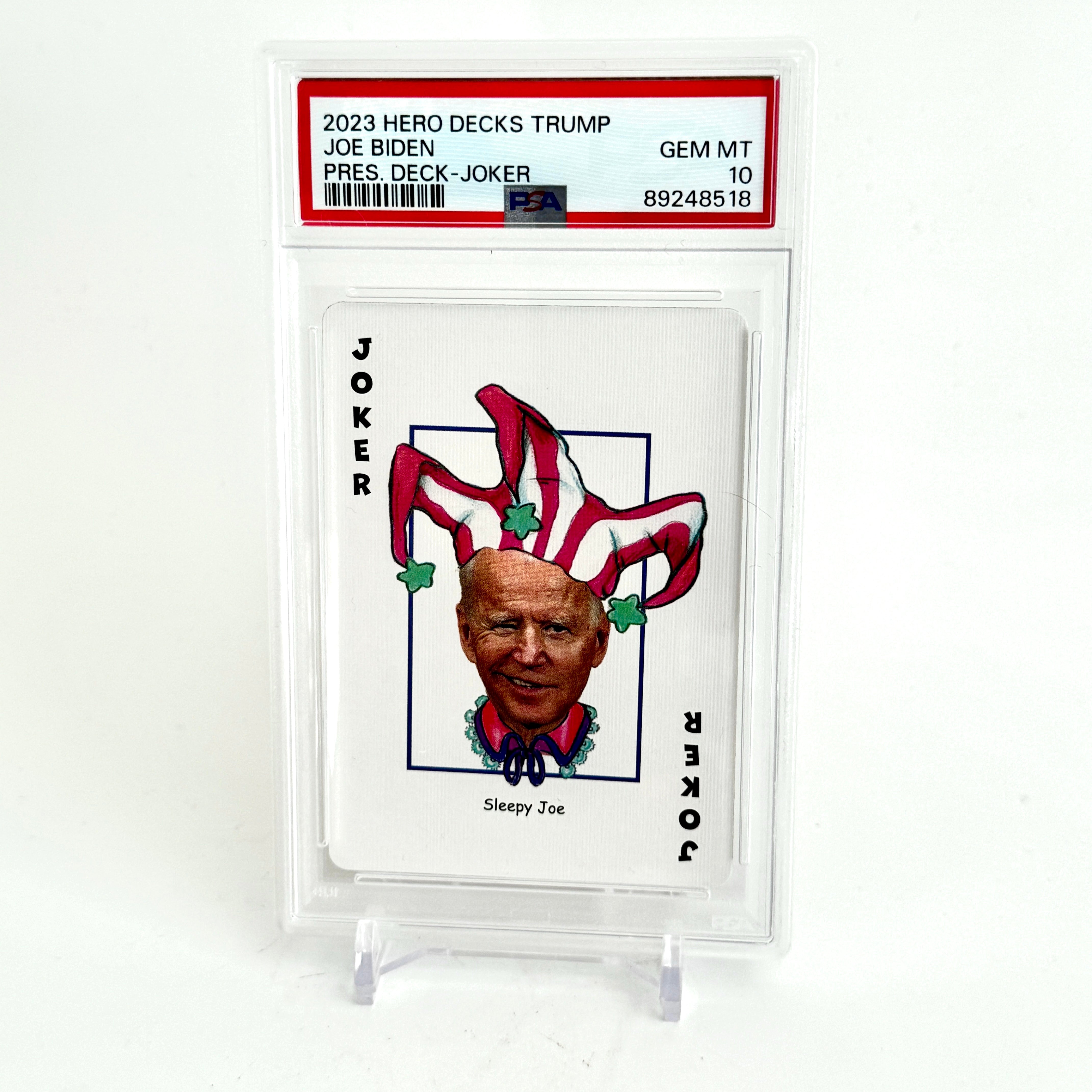 2023 Hero Decks Trump Joe Biden “the joker” PSA10