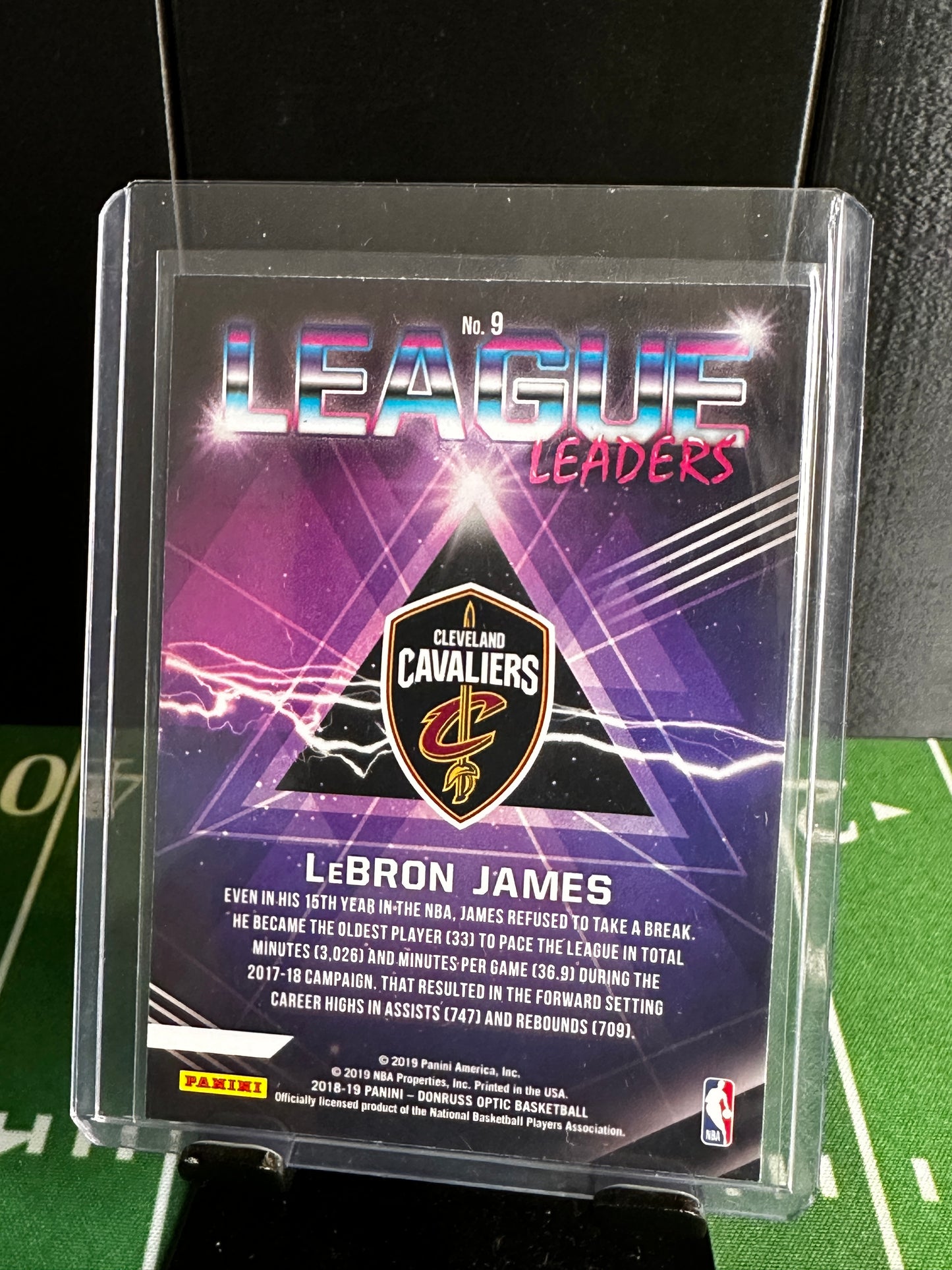 2019 Panini Donruss LeBron James League Leaders Cavaliers
