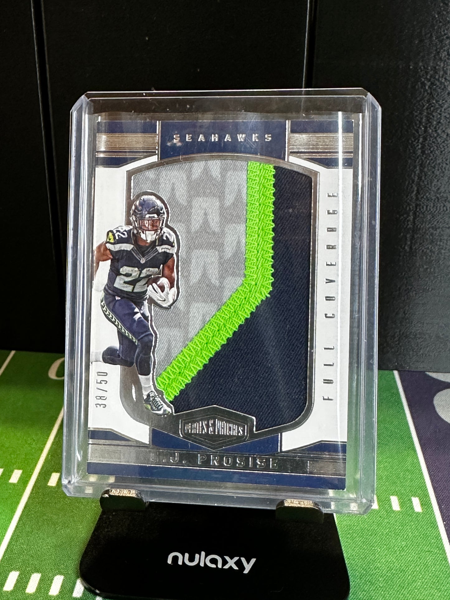 C.J. PROSISE 2016 Panini Plates & Patches /50 PATCH SEAHAWKS
