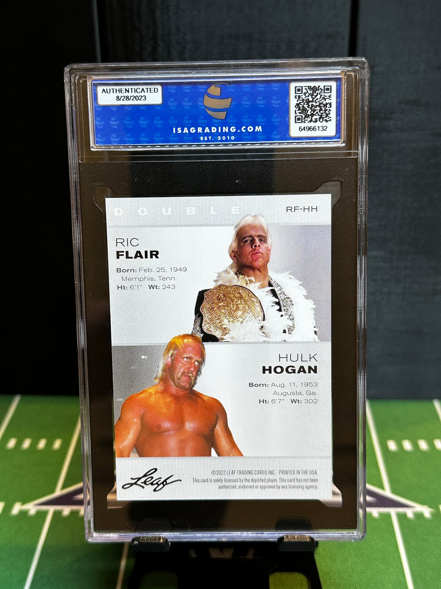 Ric Flair & Hulk Hogan #RF-HH 2022 Leaf Legends Exclusive Edition ISA 10 🔥