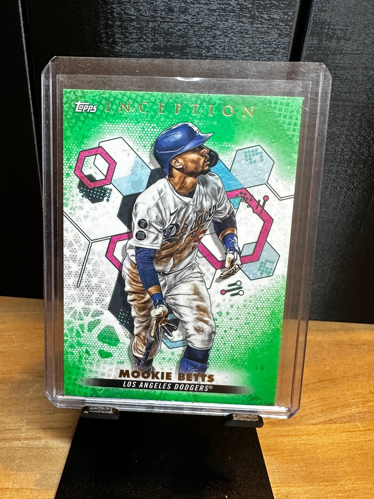 2022 Mookie Betts Topps Inception Green #77 Los Angeles Dodgers