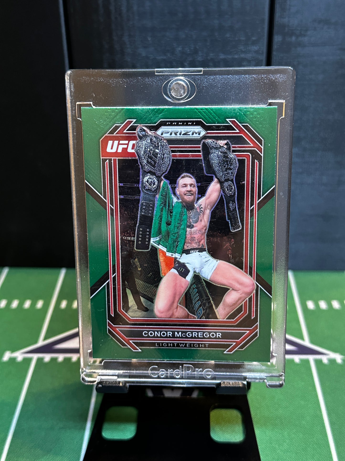 2023 Panini Prizm UFC #125 CONOR McGREGOR Green Prizm SSP Parallel CARD!!