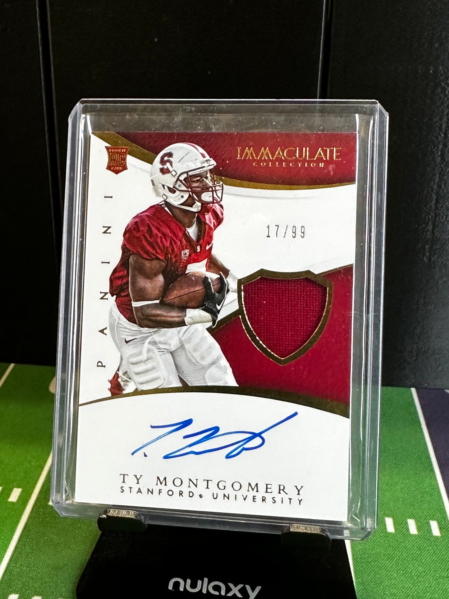 2015 Ty Montgomery Panini Immaculate RPA #333 Stanford /99