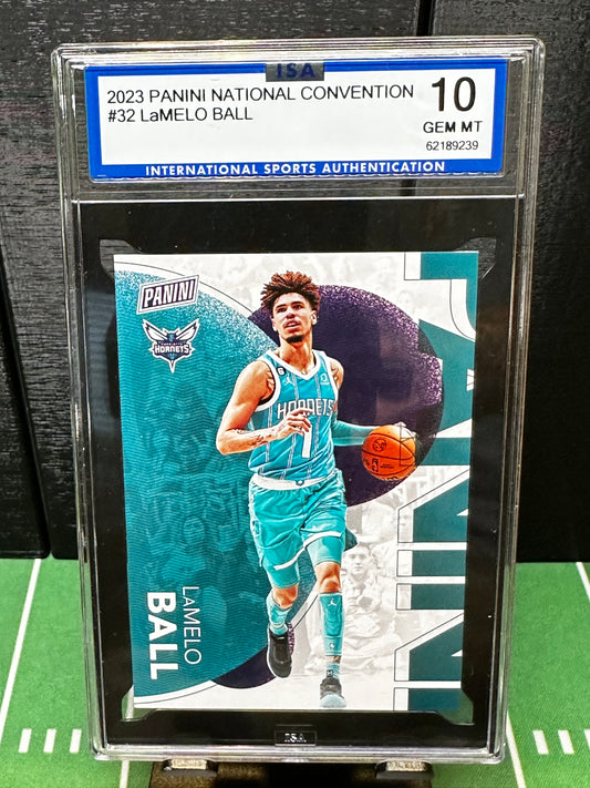 2023 Panini National Convention - Lamelo Ball #32 Silver Pack ISA 10