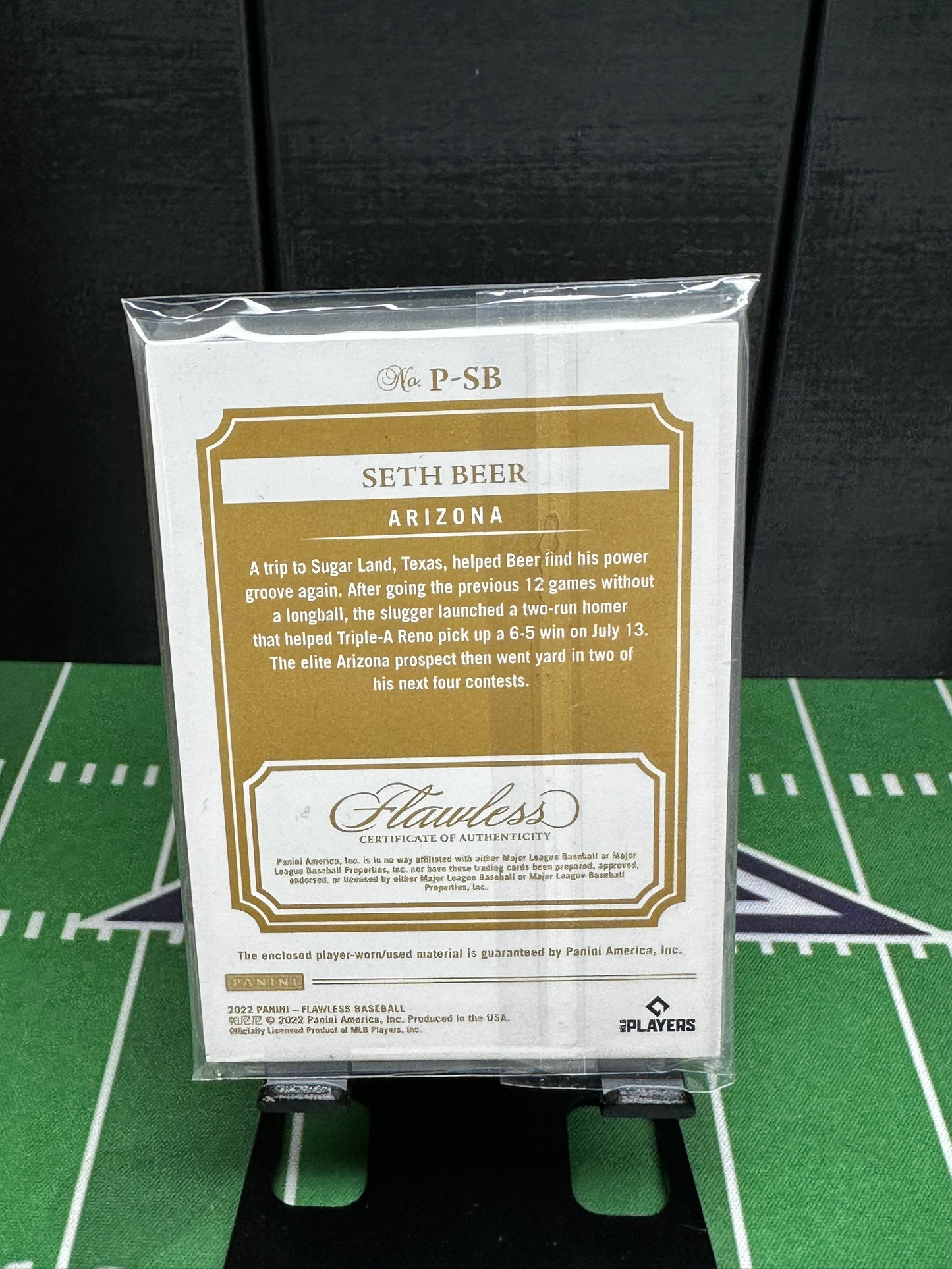 2022 Panini Flawless Patch /25 Seth Beer #P-SB.2 Rookie Patch RC