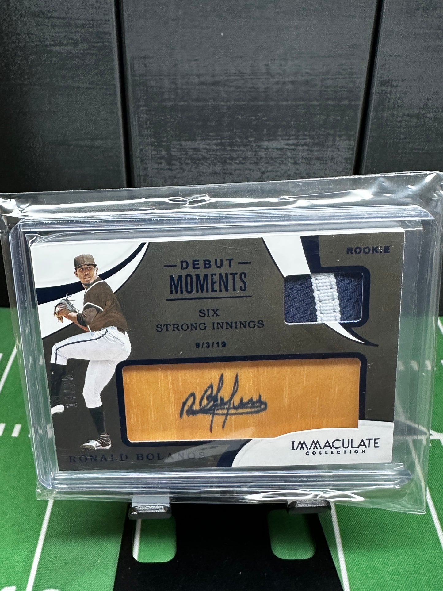 2020 Panini Immaculate Ronald Bolanos Debut Moments Patch Relic Auto /25