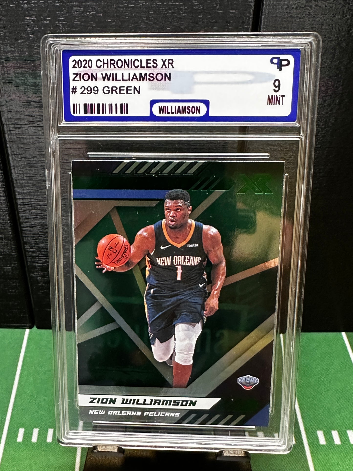 2020-21 Panini Chronicles XR Zion Williamson #299 Pelicans PPG 9