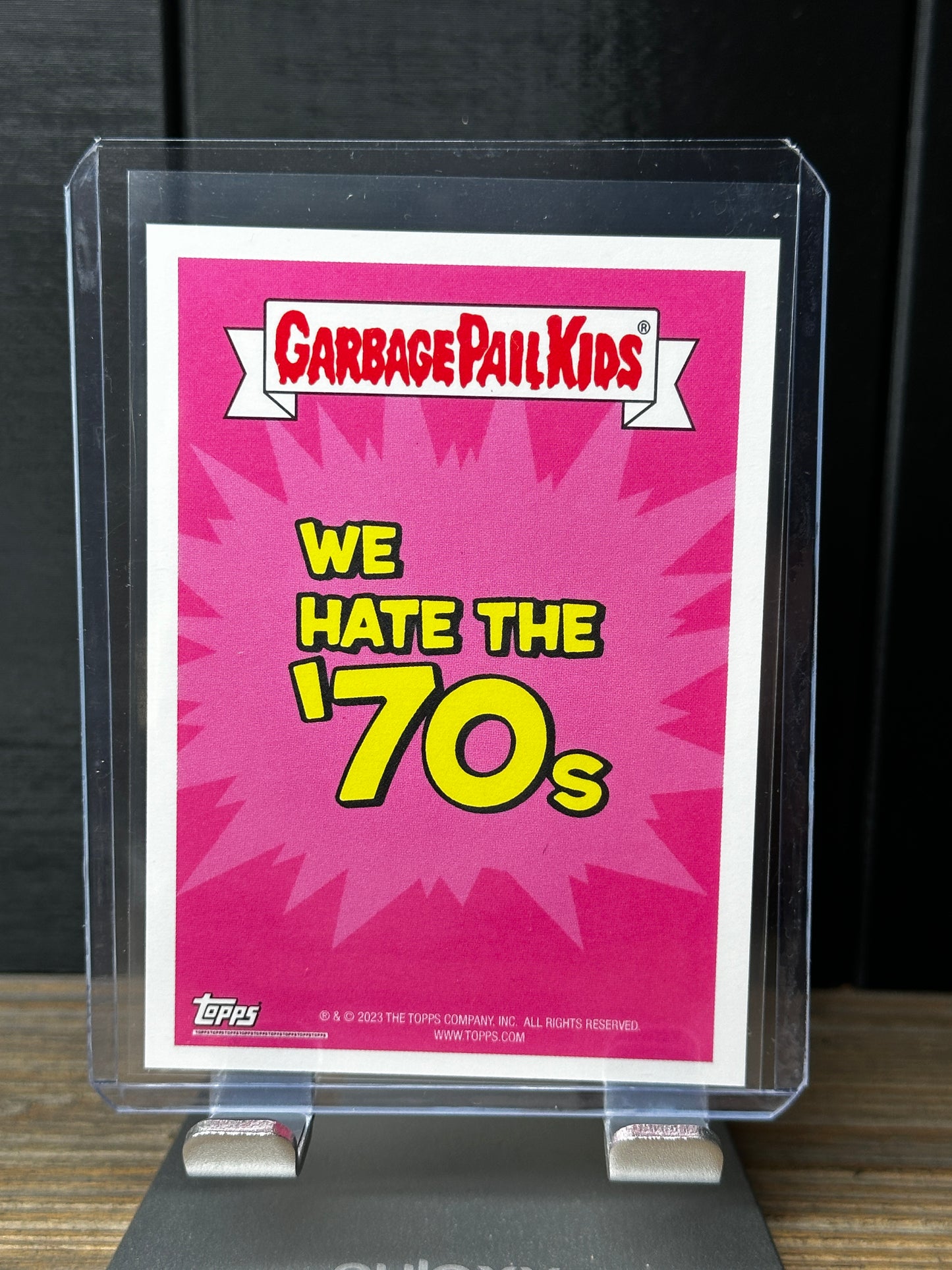 2023 Topps Garbage Pail Kids We Hate the 70s  Sepia Parallel 6B Feelin' Lucky