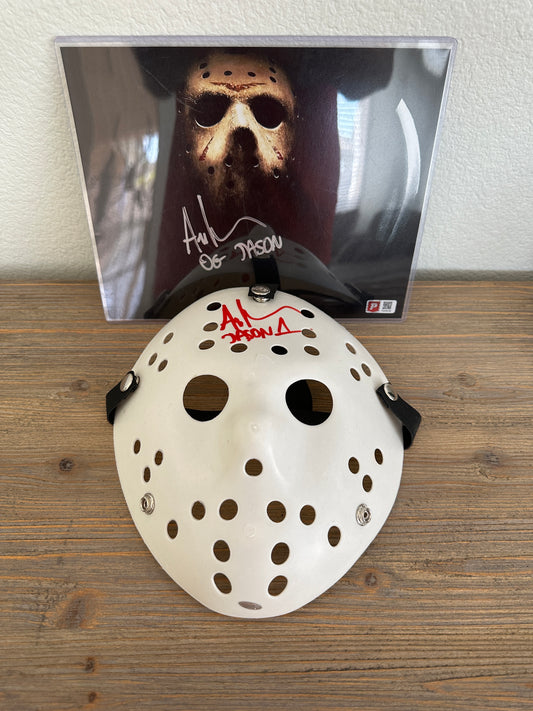 Ari Lehman signed Jason mask and photo COA