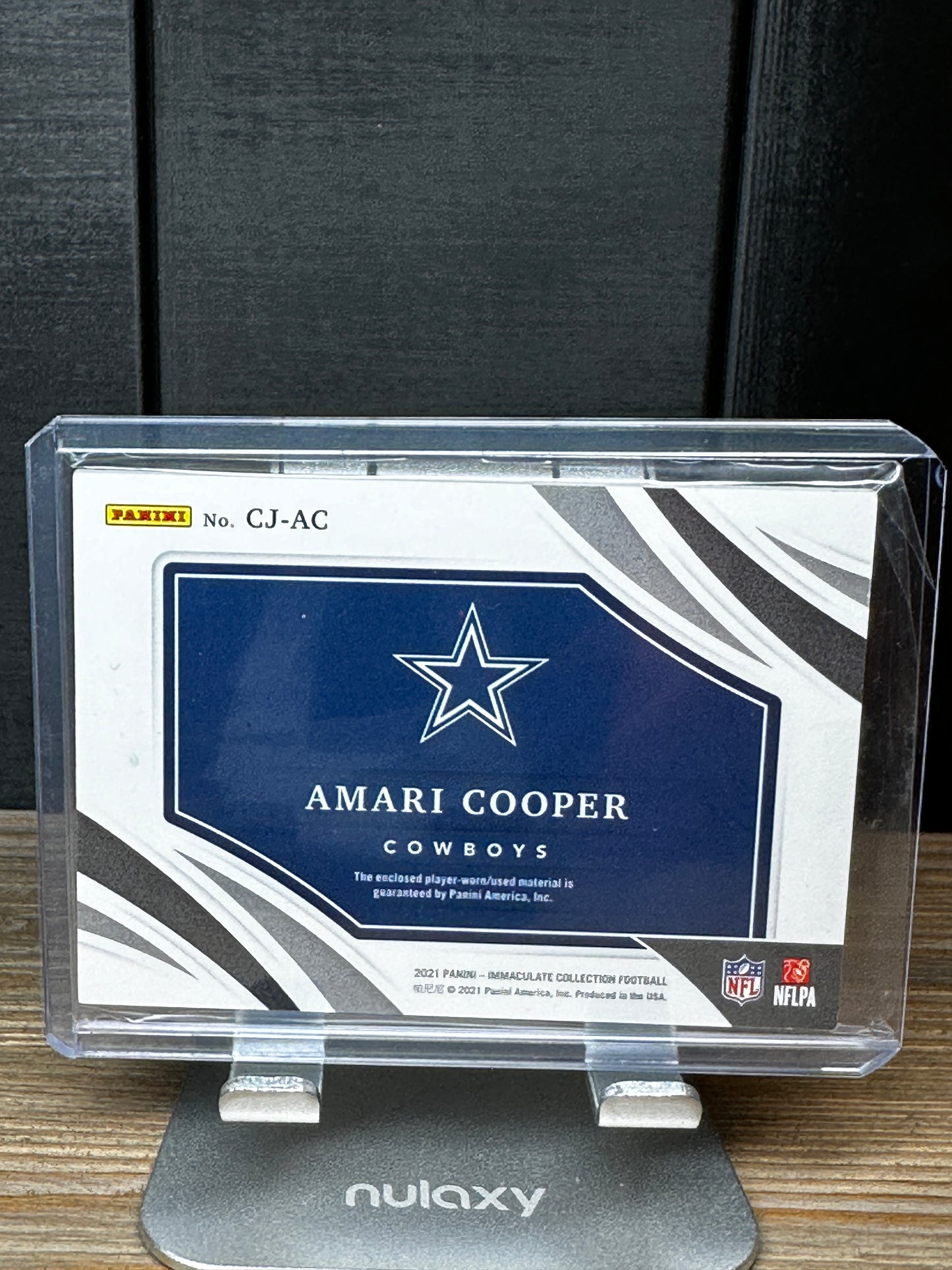 2021 Immaculate Collection AMARI COOPER Clearly Immaculate Cowboys /25