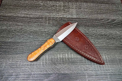 Handmade Hunting Knife AUS-10 Steel Hard Wood