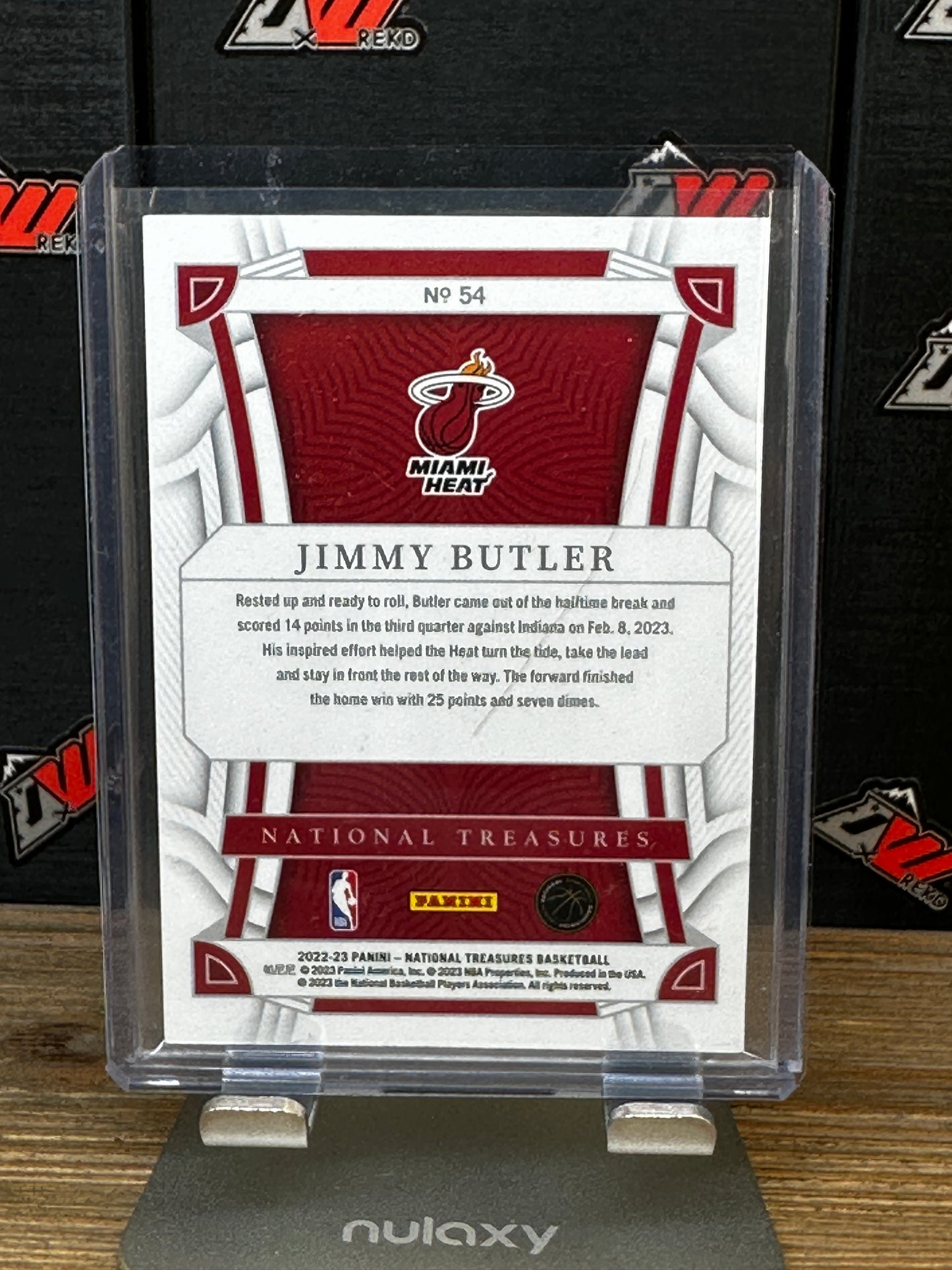 2022-23 National Treasures Jimmy Butler Sp #/75 Miami Heat
