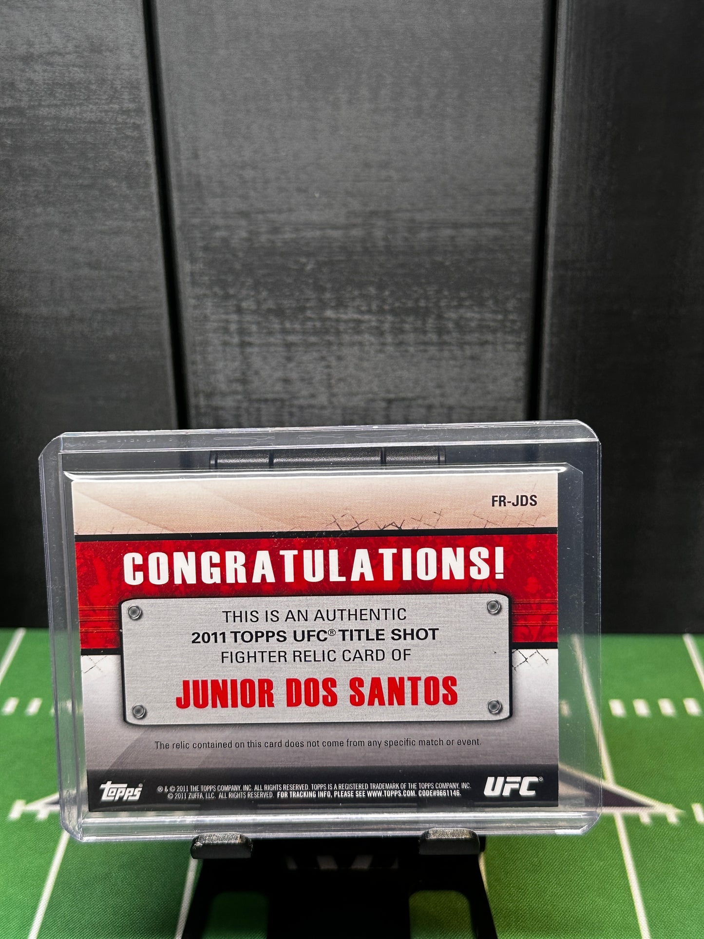 2011 Topps UFC Title Shot JUNIOR DOS SANTOS Fighter Relic Card  Patch