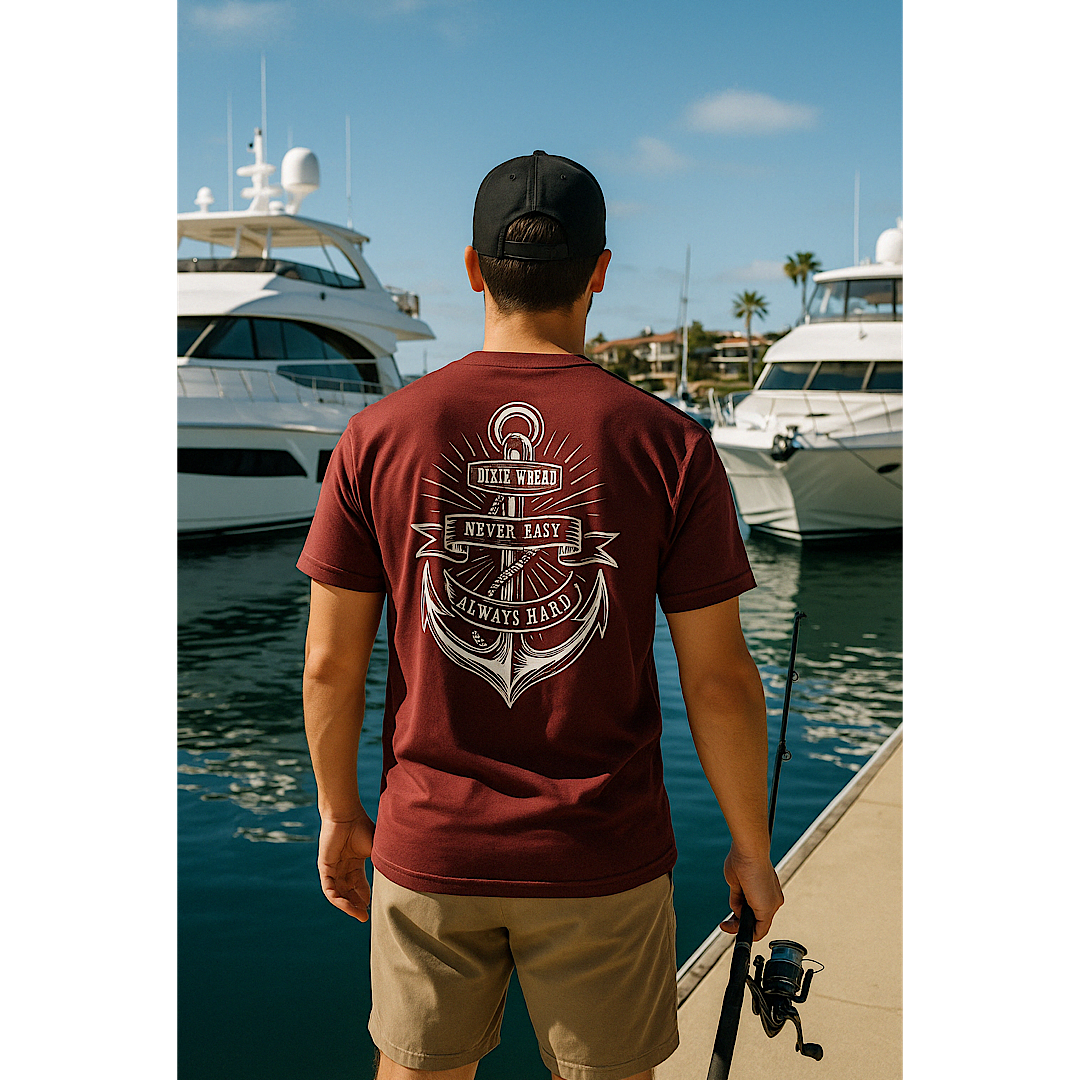 Anchor Down Hard Up Premium Tshirt